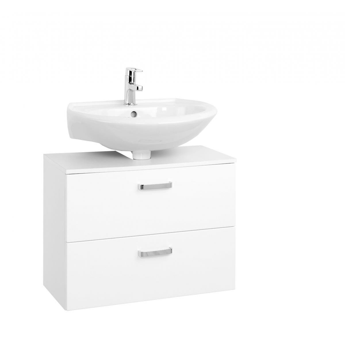 HELD Unterbeckenschrank 70 weiß Hochglanz 1Klappe 1Auszug