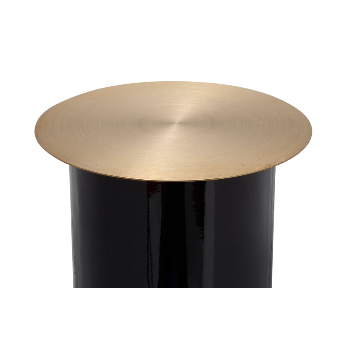 Bodenkerzenständer Art Deco 165 schwarz gold Bild 3