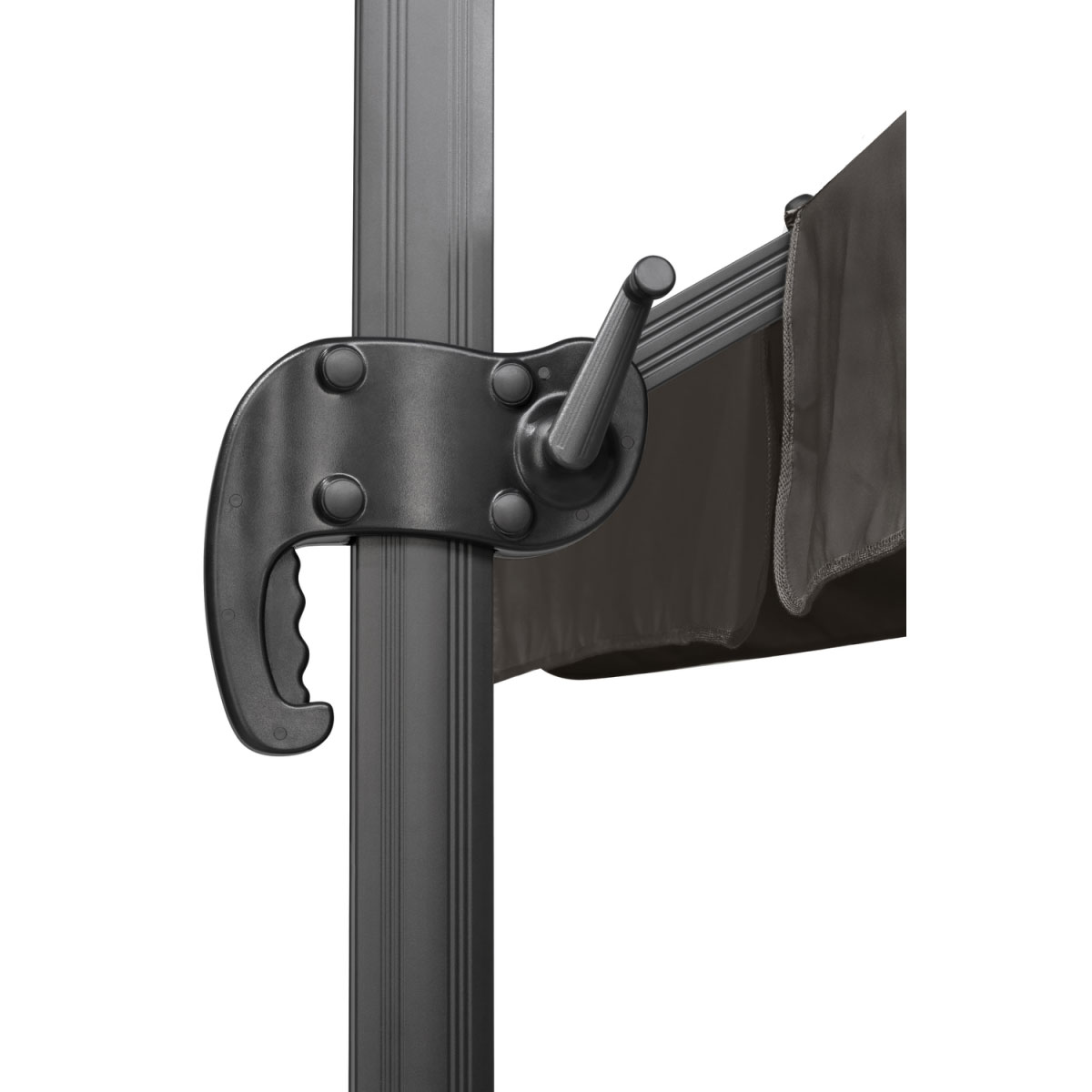 Schneider Schirme Ampelschirm Rhodos 300 x 300 cm anthrazit Bild 5