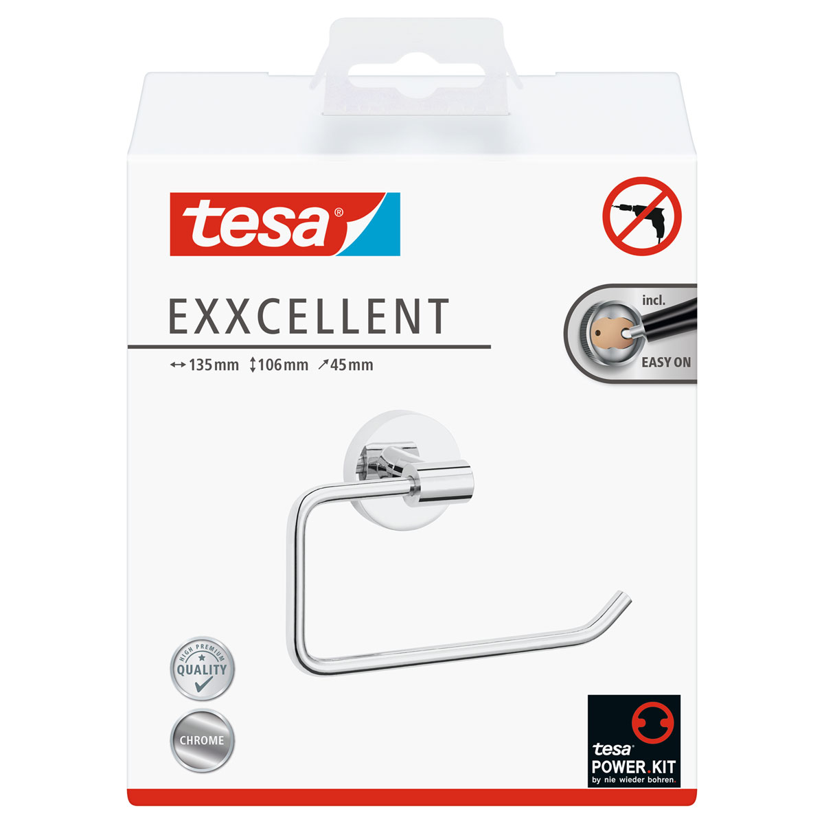 Tesa Toilettenrollenhalter ohne Deckel Exxcellent Bild 2