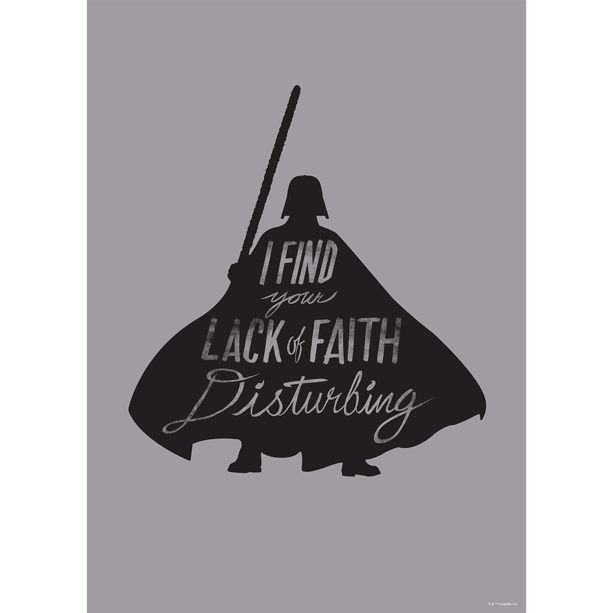 Komar  Wandbild Star Wars Silhouette Quotes Vader 50x70 cm Bild 2