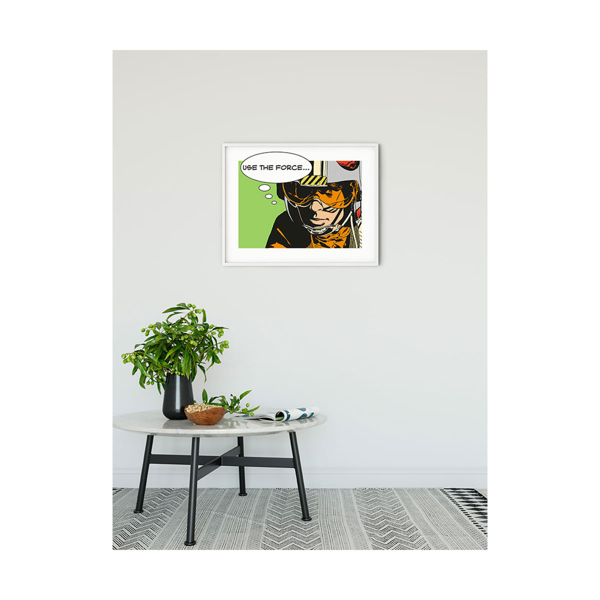 Komar  Wandbild Star Wars Classic Comic Quote Luke 40x30 cm