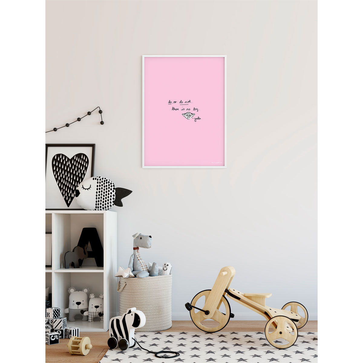 Komar  Wandbild Star Wars Quote Yoda Cute 40x50 cm