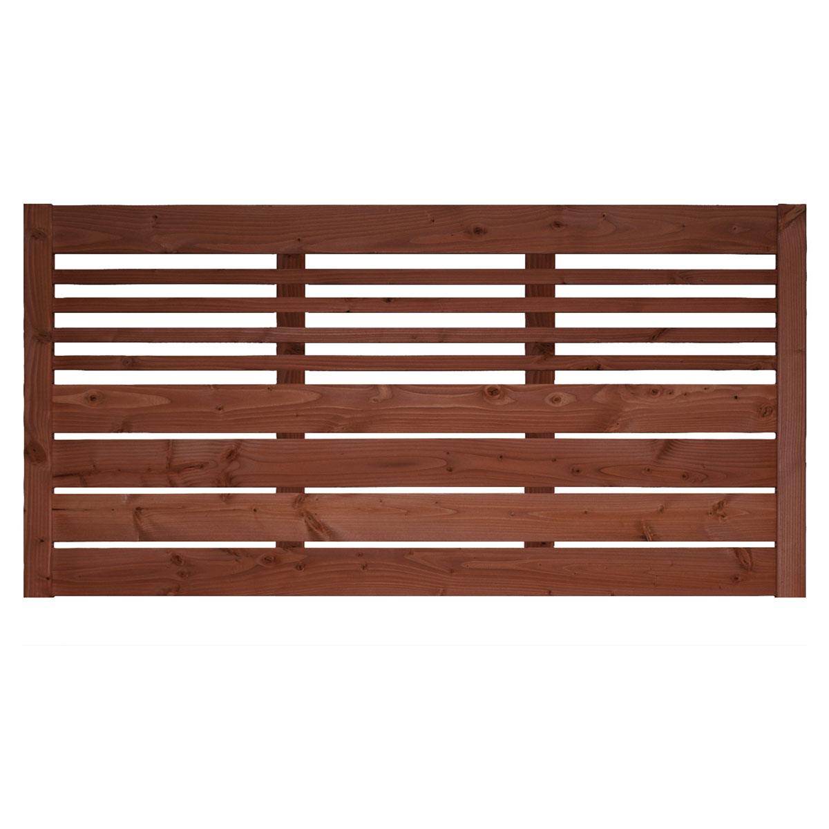 Zaunserie Aalborg Zaunfeld 180 x 90 cm Fichte tabak lasiert