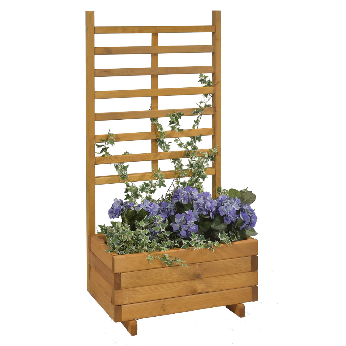 Gaspo Blumenkasten Gmunden mit Spalier honig 68 x 37 x 136 cm