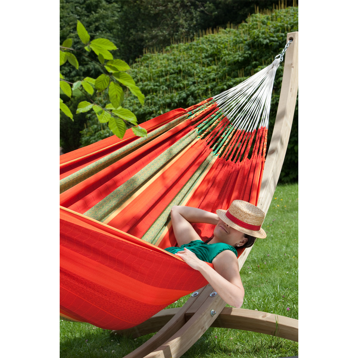 La Siesta Kingsize-Hängematte Flora Chilli Baumwolle Bild 6