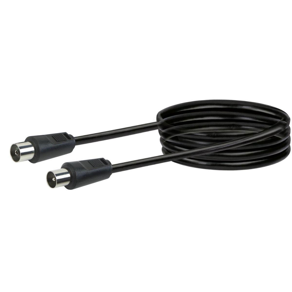 Schwaiger Antennen Anschlusskabel schwarz 3 m Bild 1