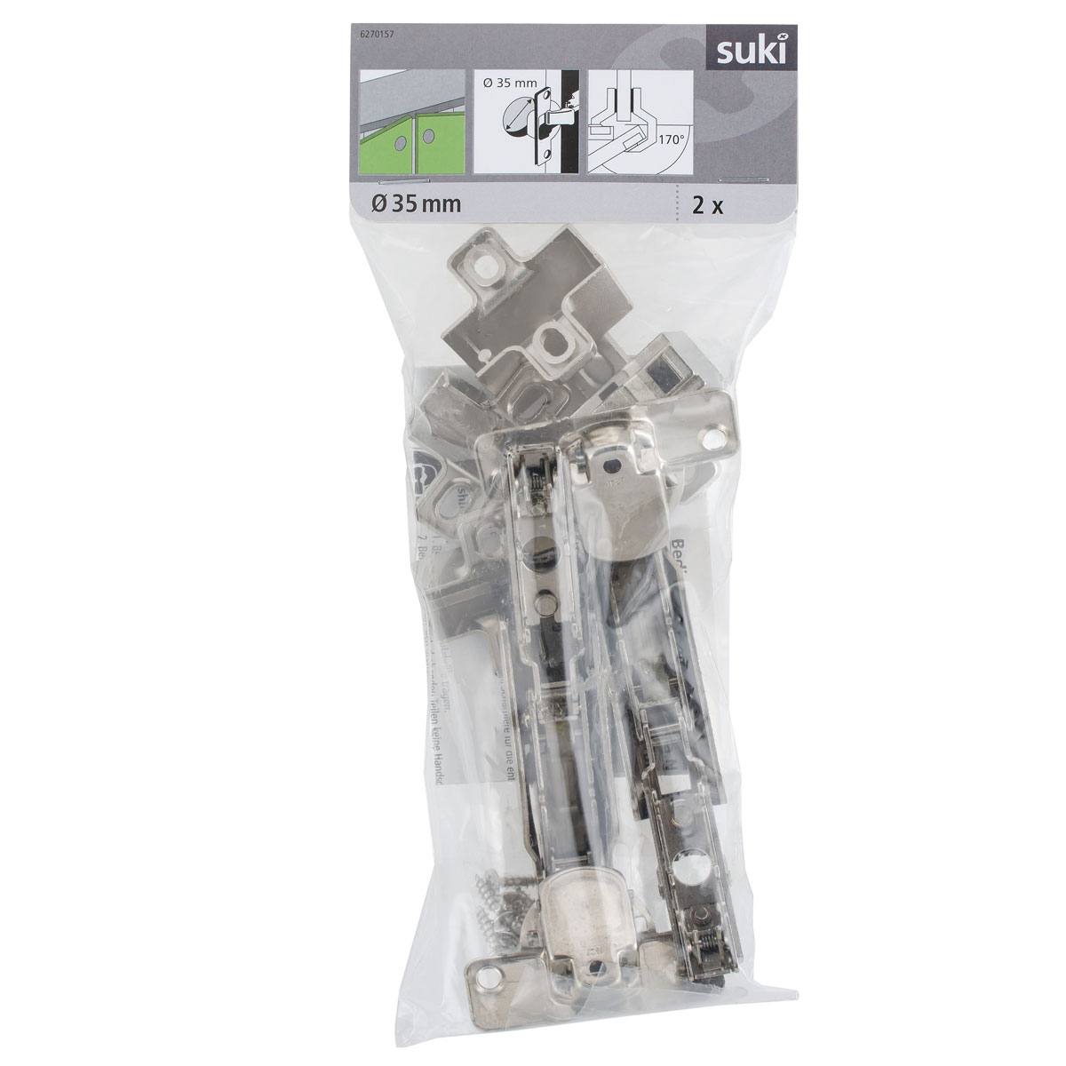 Suki Topfscharnier mit Clip und Feder 2 Stück Bild 1