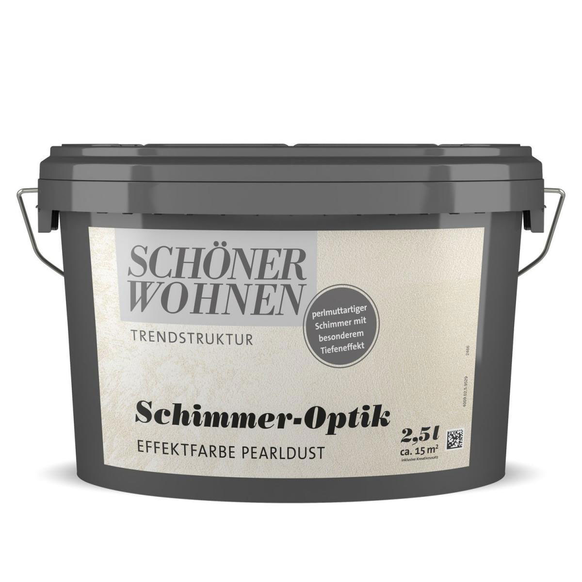 Schöner Wohnen Farbe Schimmer-Optik Effektfarbe 2,5 L pearldust