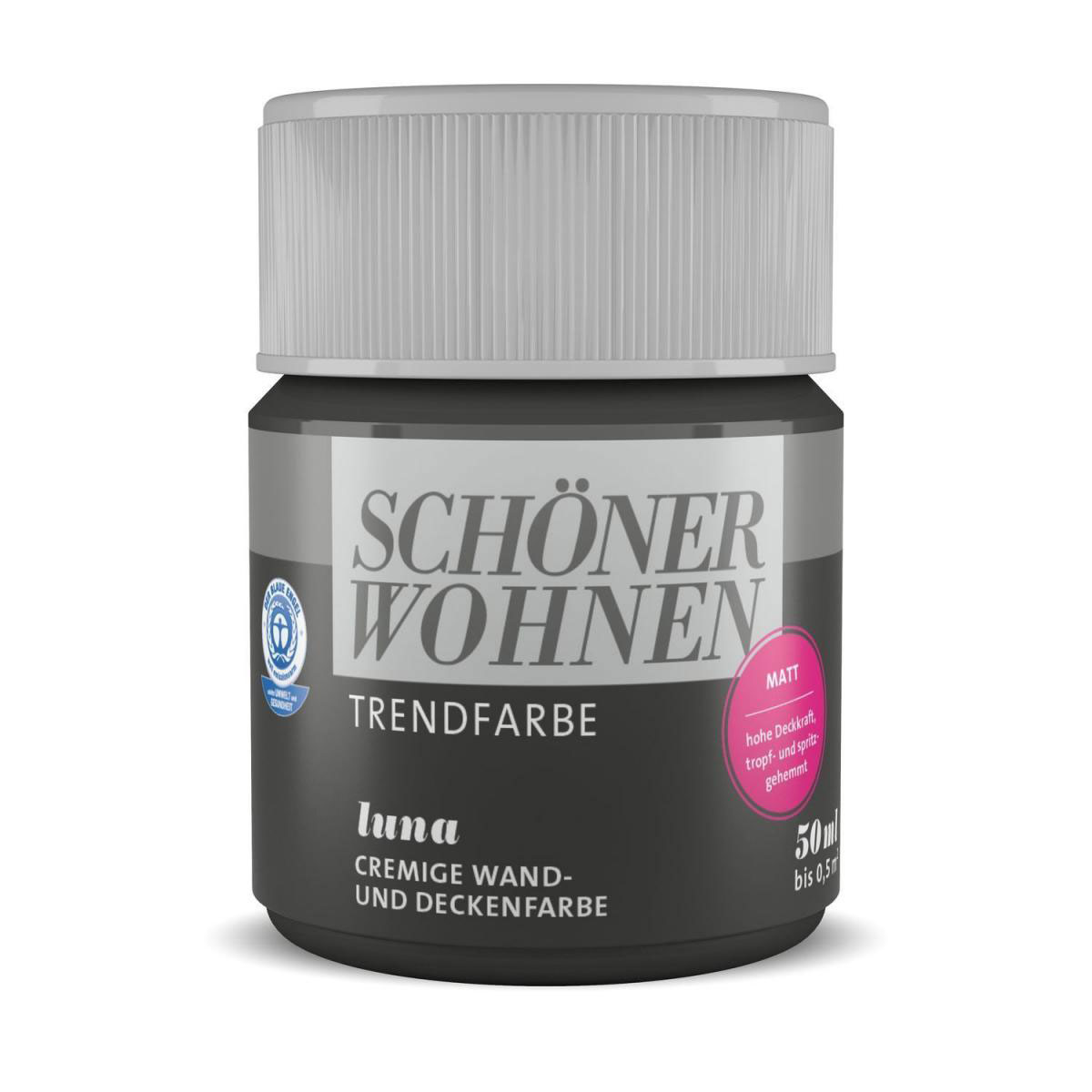 Schöner Wohnen Farbe Tester Trendfarbe matt 50 ml Luna