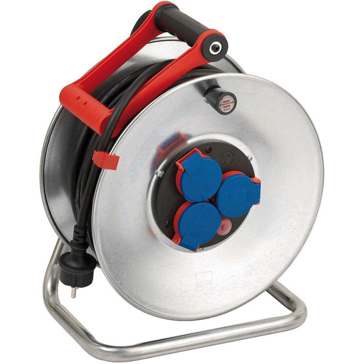 Brennenstuhl Kabeltrommel Garant E290S 40m Stahlblech silber Bild 1