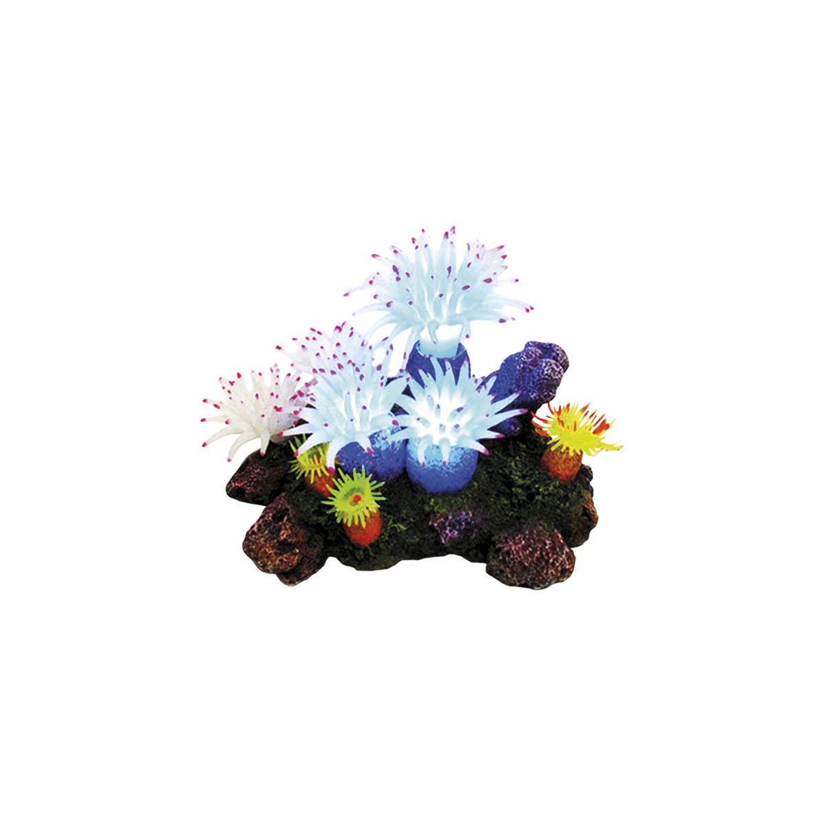 Aqua Ornaments Aplysina mit Pflanzen LED 16,5 x 12 x 11 cm