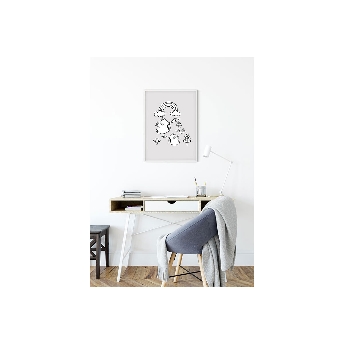 Komar  Wandbild Scribble Birdy 40x50 cm Bild 6