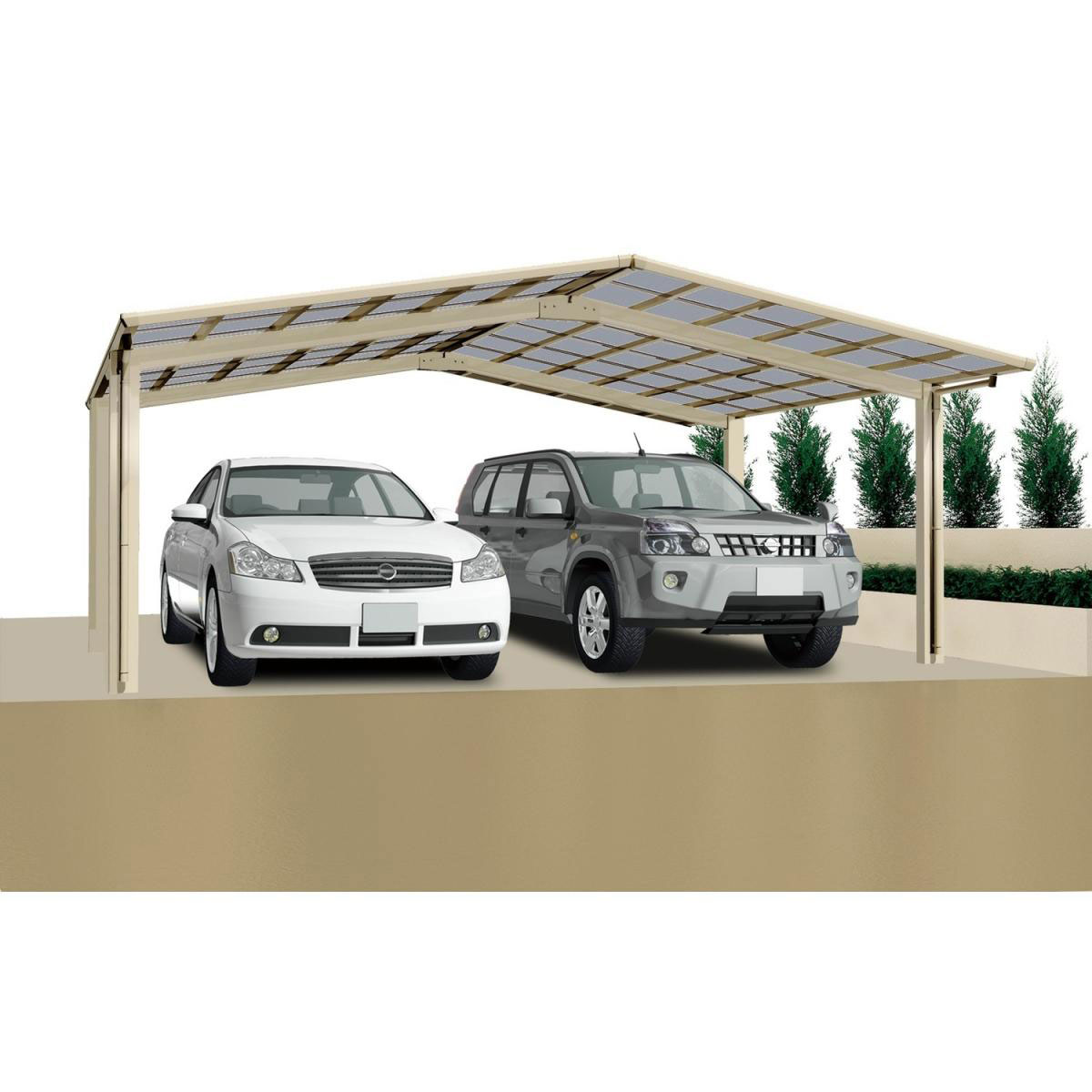 Ximax Carport Alu Linea 110 M Edelstahl-Look