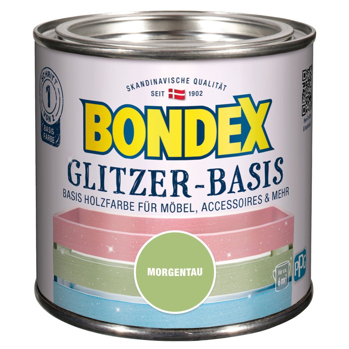 Bondex Glitzer-Basis Morgentau 500 ml Bild 1