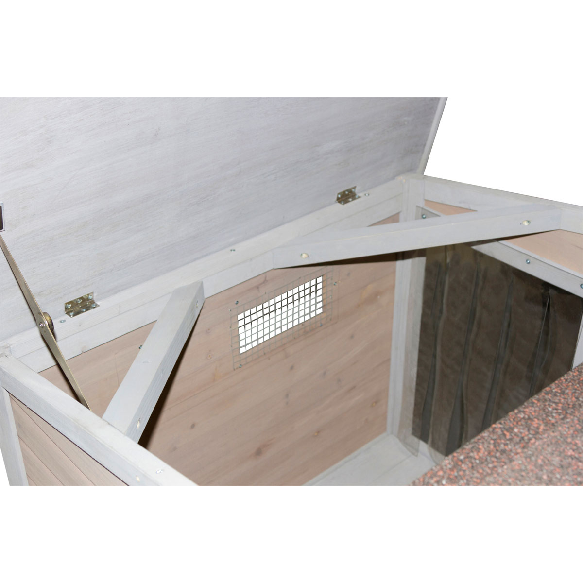 Hundehütte Overview 134 x 92 x 82 cm braun