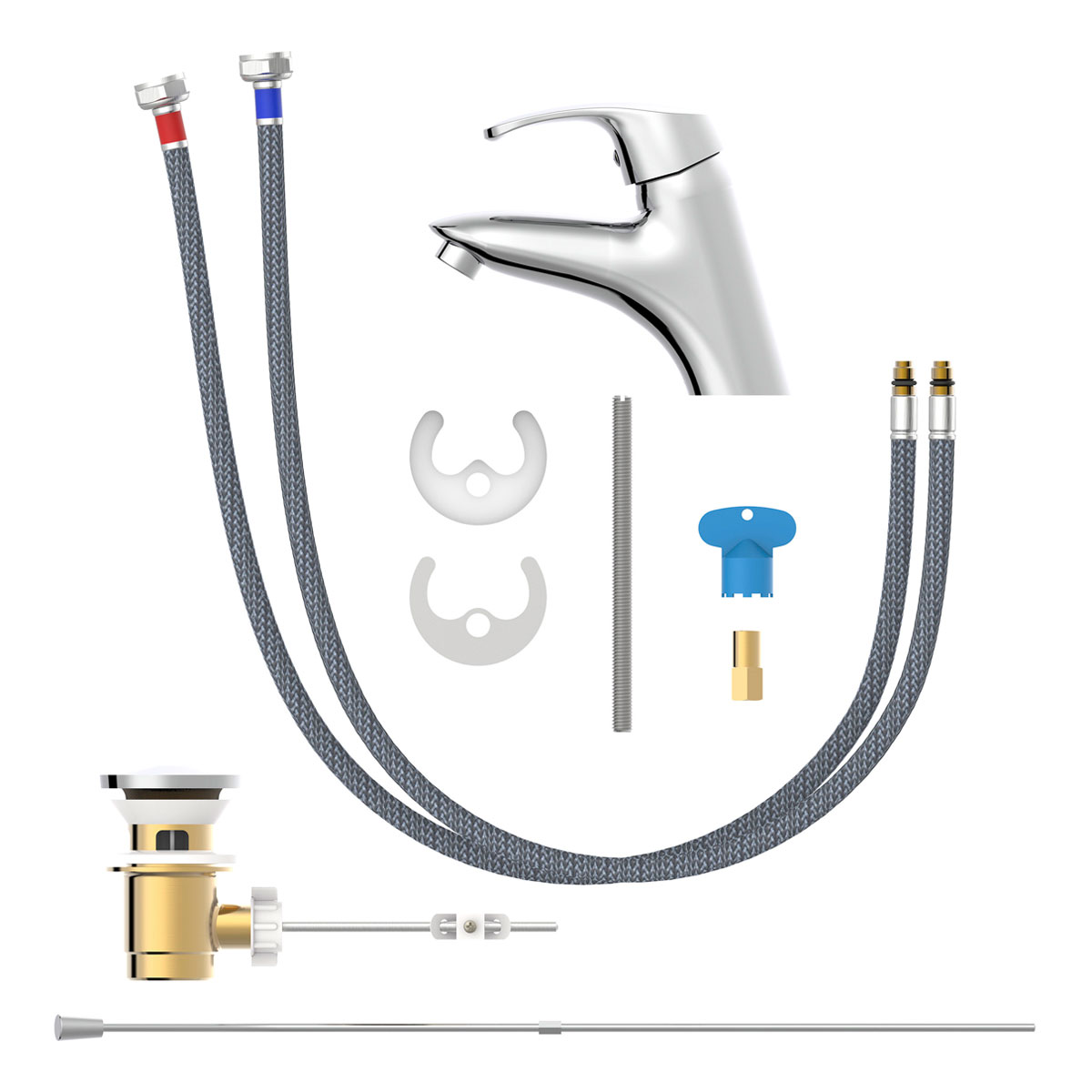 LENZ Waschtischarmatur Liana Eco-Klick Chrom Bild 4