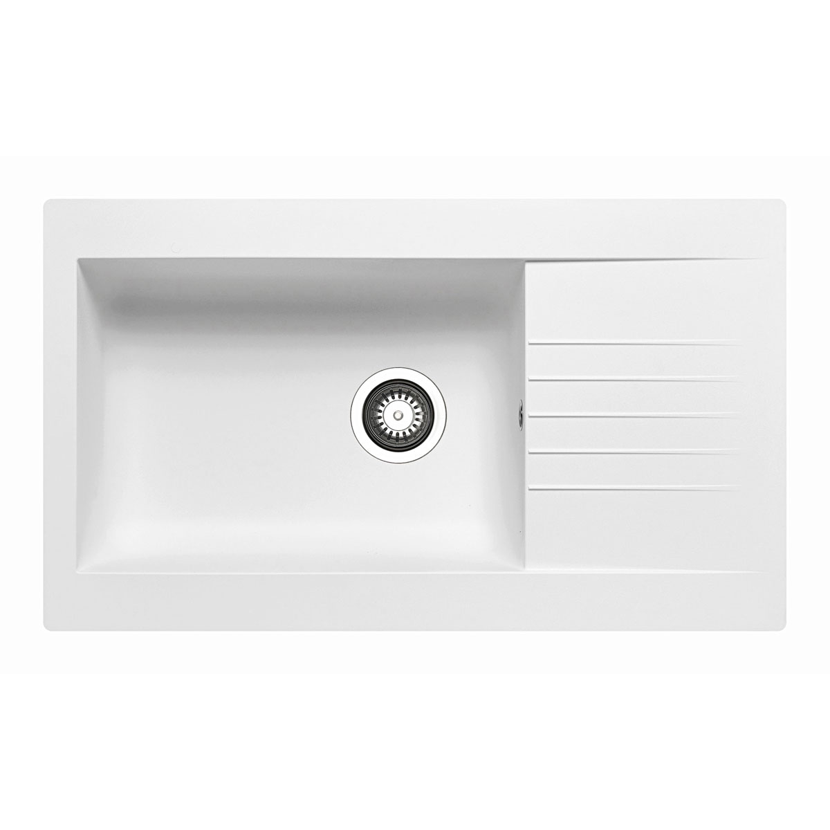 Pyramis  Einbauspüle Siroko weiß 86 x 50 cm