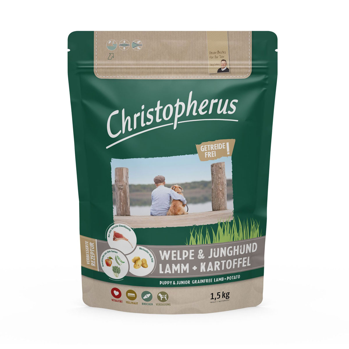Christopherus Dog Welpe und Junghund Getreidefrei 1,5kg
