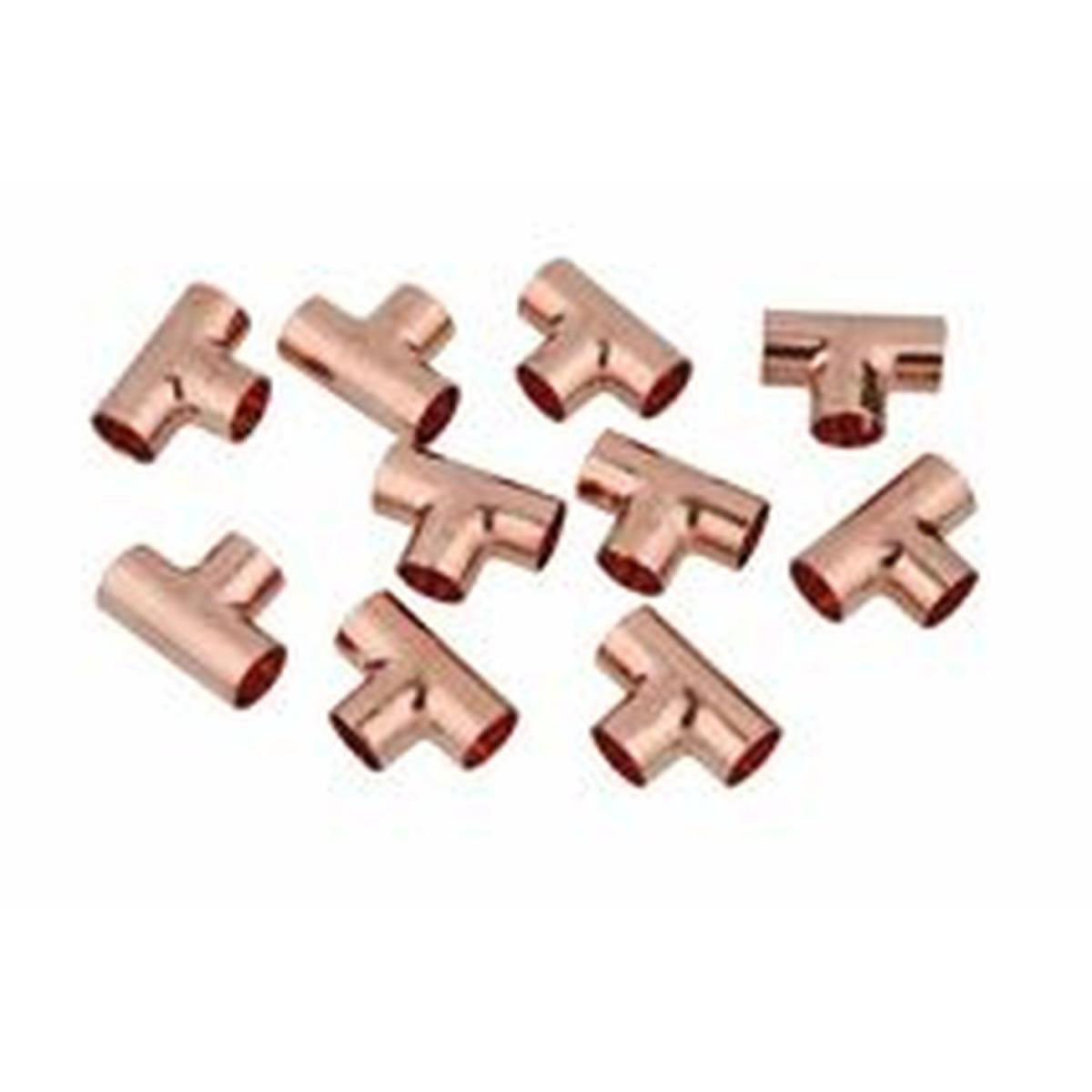 Kirchhoff T-Stück 15 mm Kupfer 10 Stück