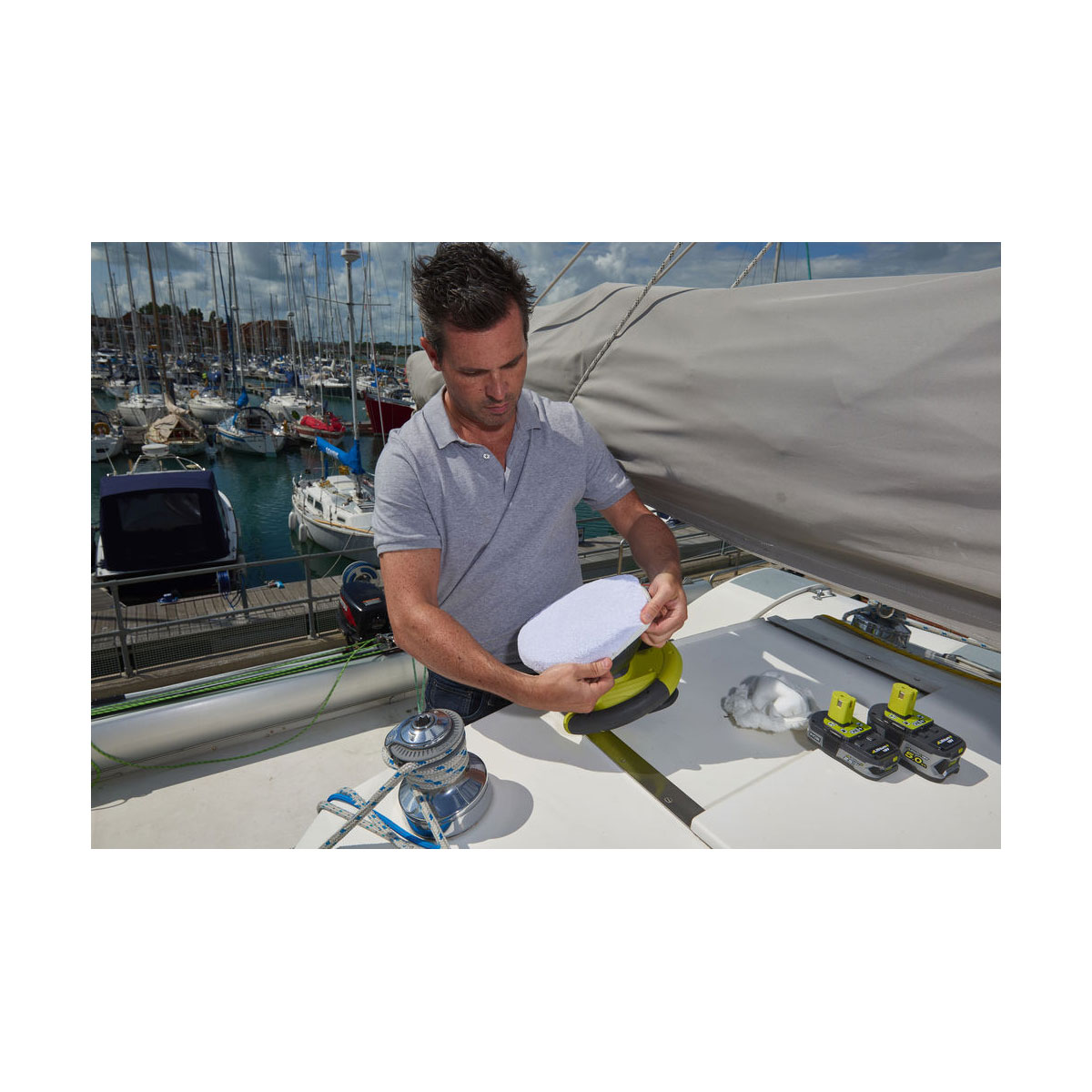 Ryobi  Akku-Polierer R18B-0 ohne Akku und Ladegerät Bild 3