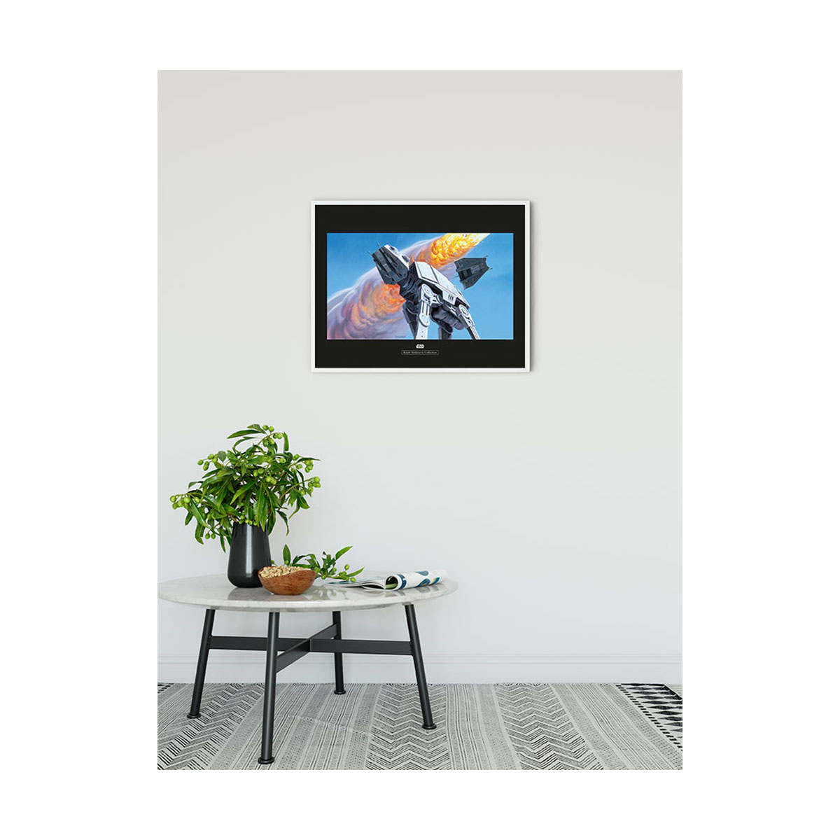 Komar  Wandbild Star Wars Classic Hoth Battle AT-AT 50x40 cm