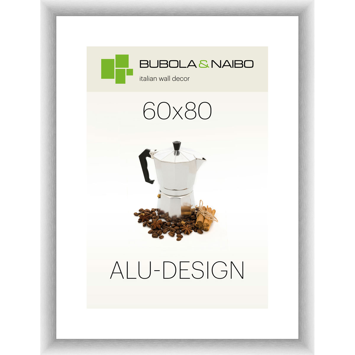 Alu-Rahmen AL02 60 x 80 cm Silber