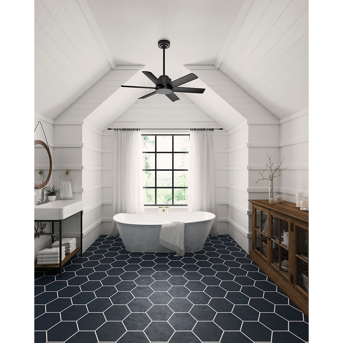 Hunter Fan Hunter Deckenventilator Kennicott 112 cm mattes schwarz Bild 8