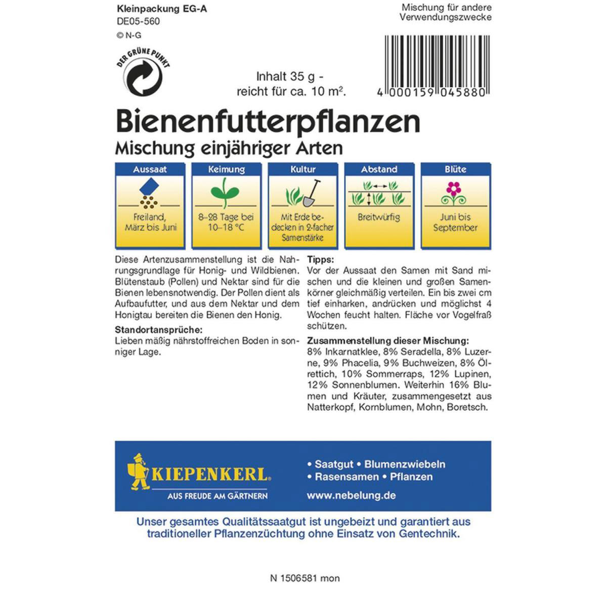 Kiepenkerl Bienenfutterpflanzen Mischung einjährig Profi-Line Bild 2