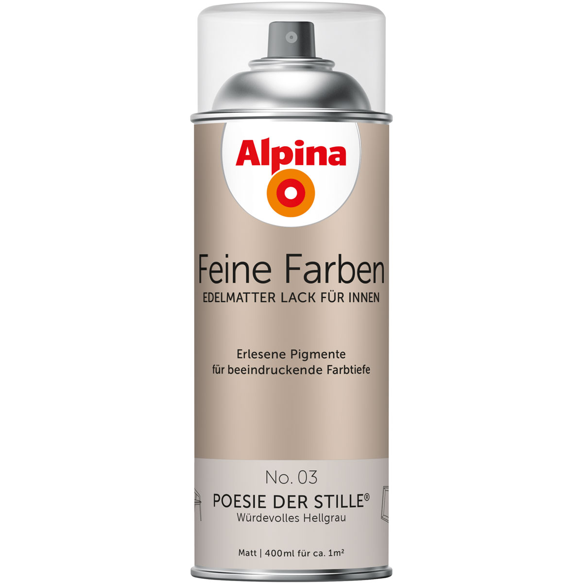 Alpina  Buntlack Feine Farben Sprühlack No 03 Poesie der Stille edelmatt 400ml