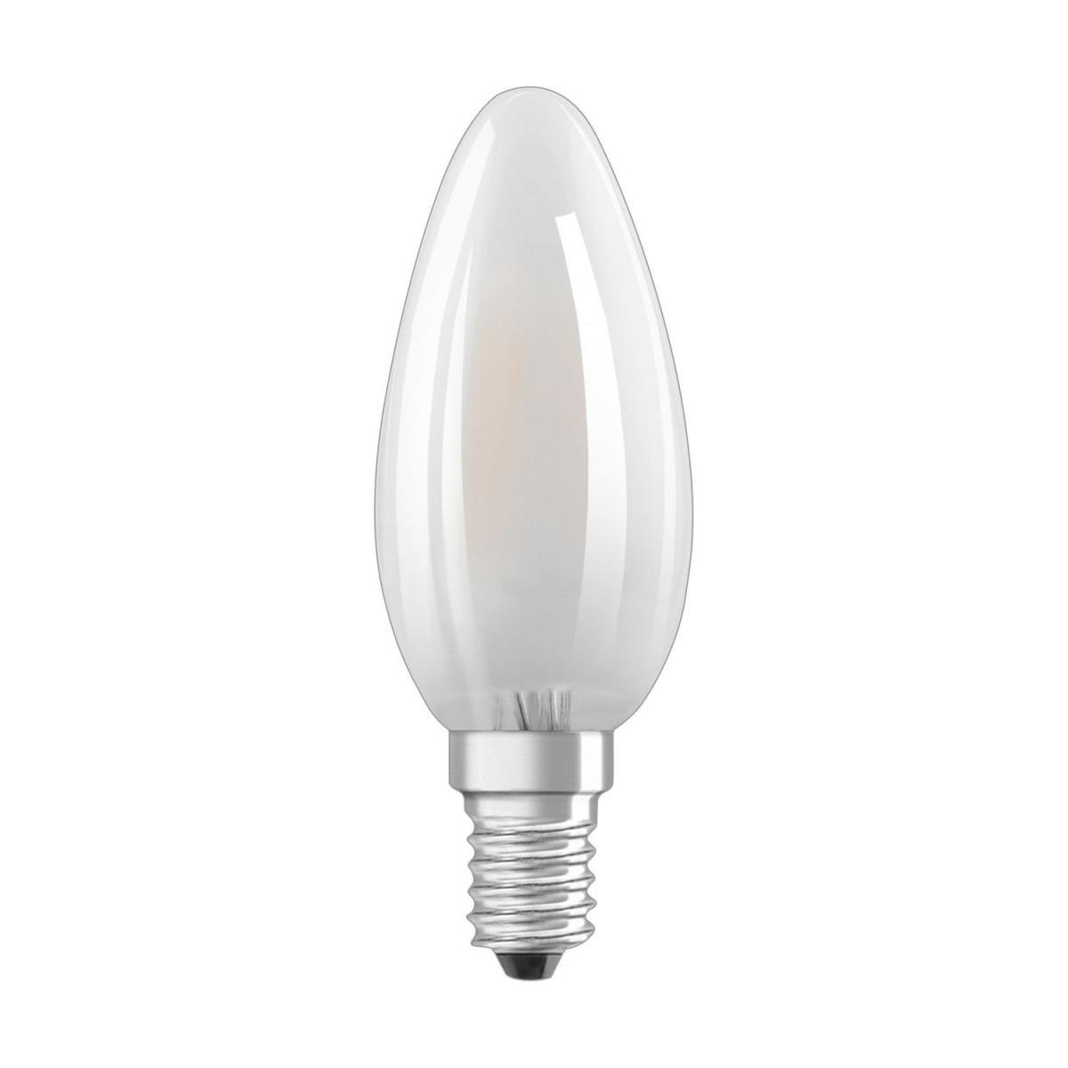 Osram 2x LED-Glühlampe Filament E14 4 Watt warmweiß matt