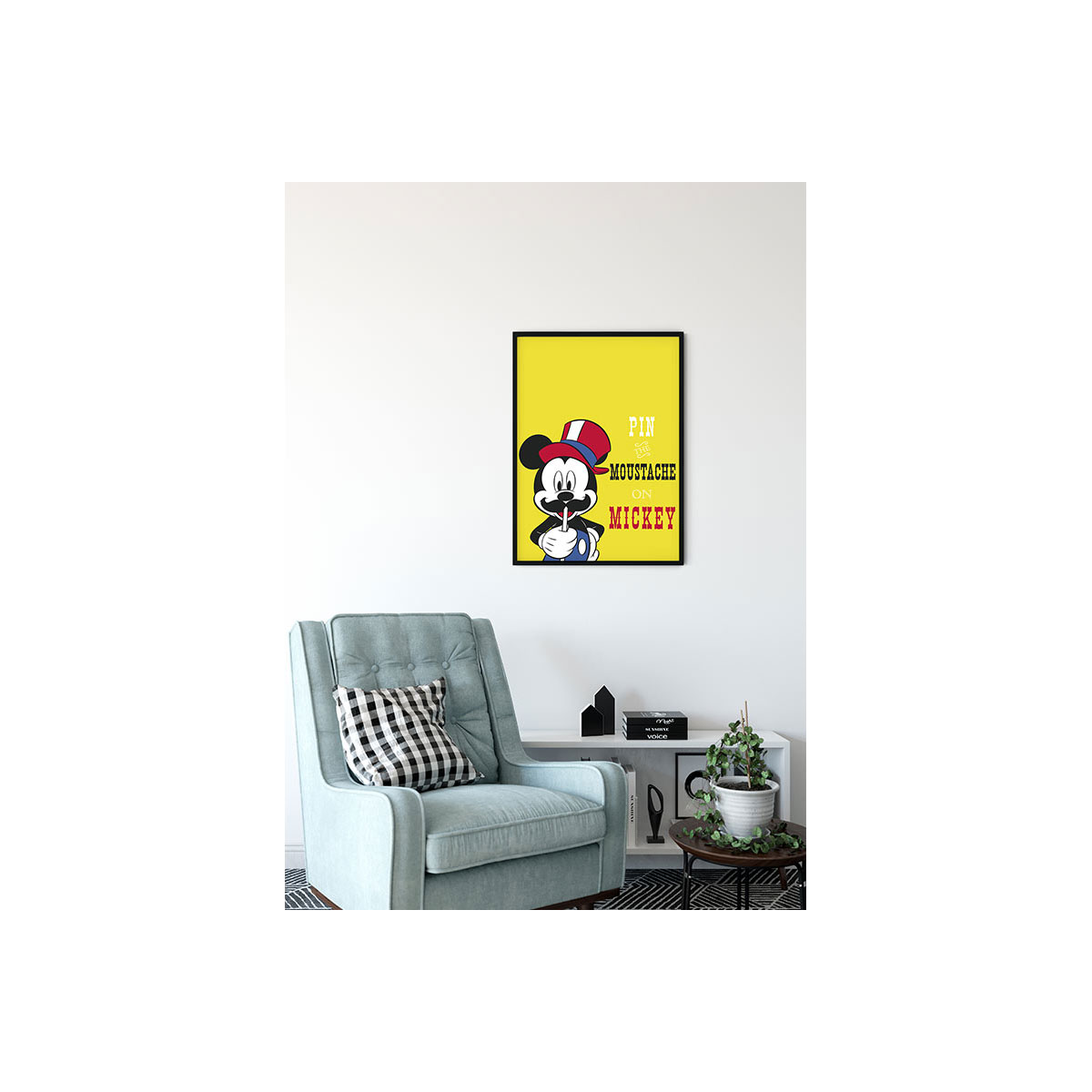 Komar  Wandbild Mickey Mouse Moustache 40x50 cm Bild 3