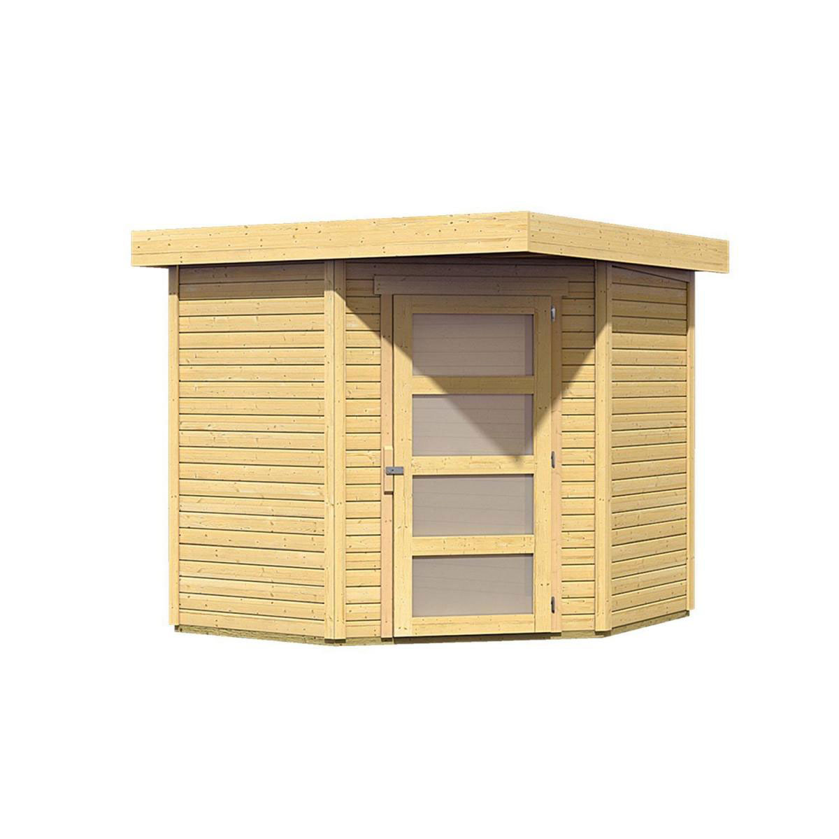 Karibu Gartenhaus Schwandorf 3/5 213 x 217 x 218 cm braun Bild 3
