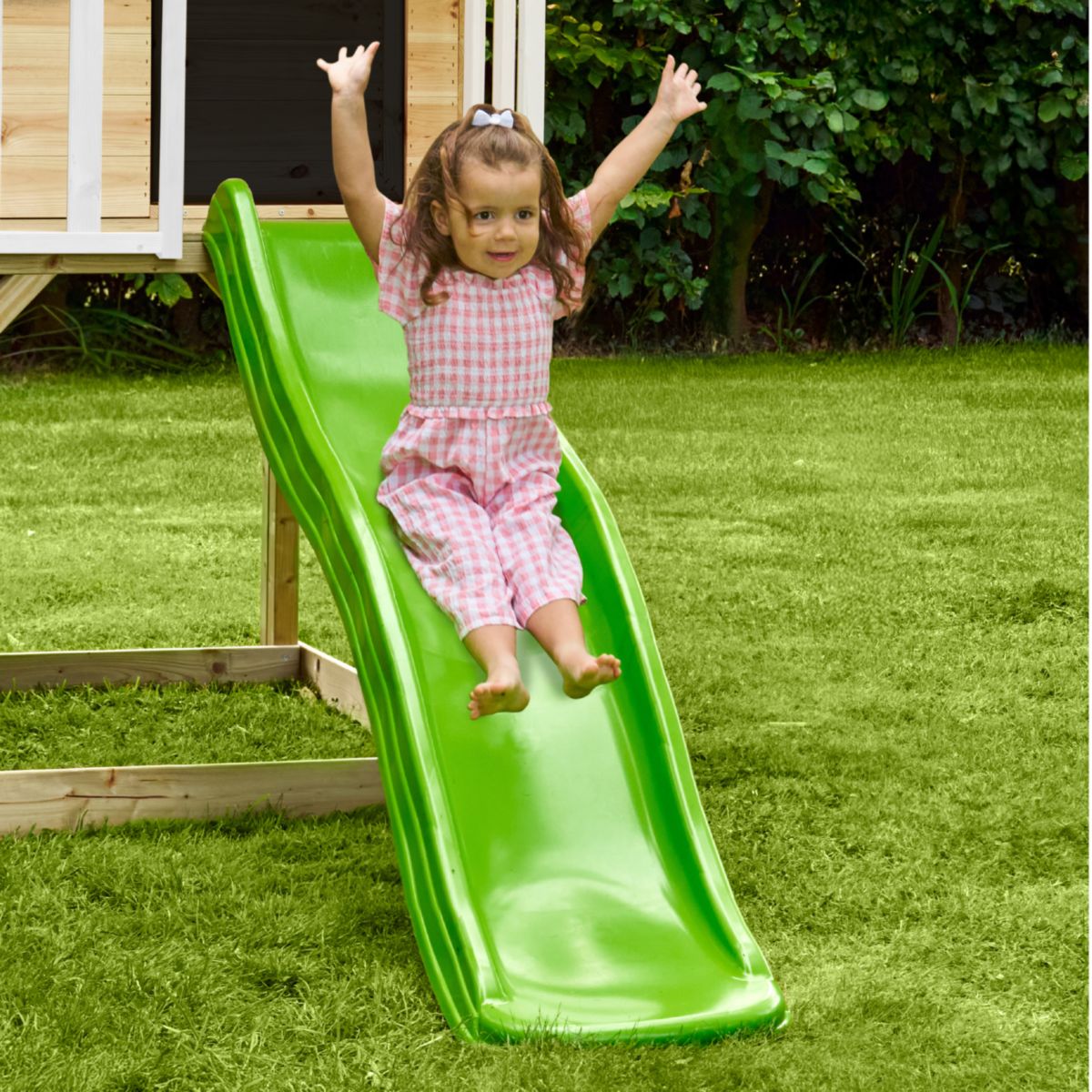 Zwerkules Spielhaus Holli 1 inkl. Rutsche 270x148x224 cm Bild 4