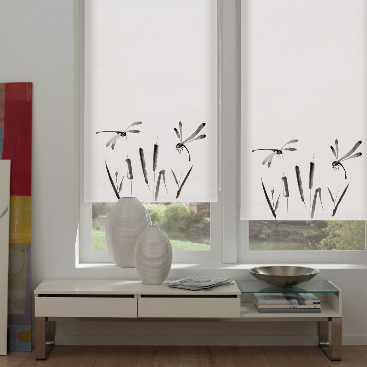 Gardinia  Easyfix Rollo Japandi Dragonfly 60x150 cm Bild 3