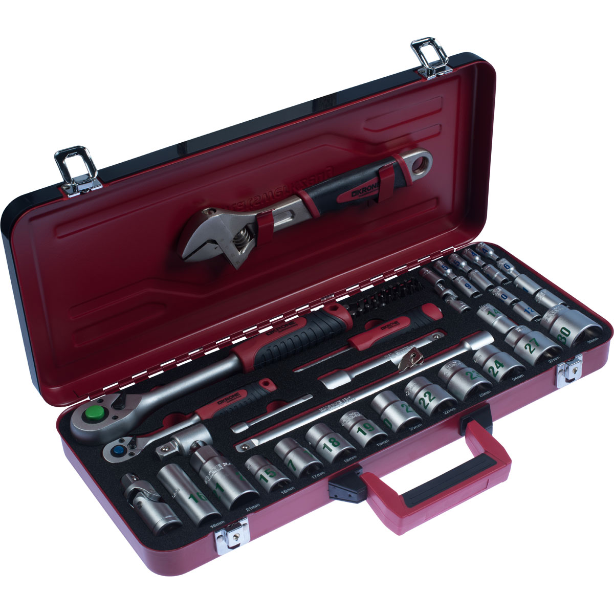 Krone  1/4" und 1/2" Steckschlüssels 56 teilig