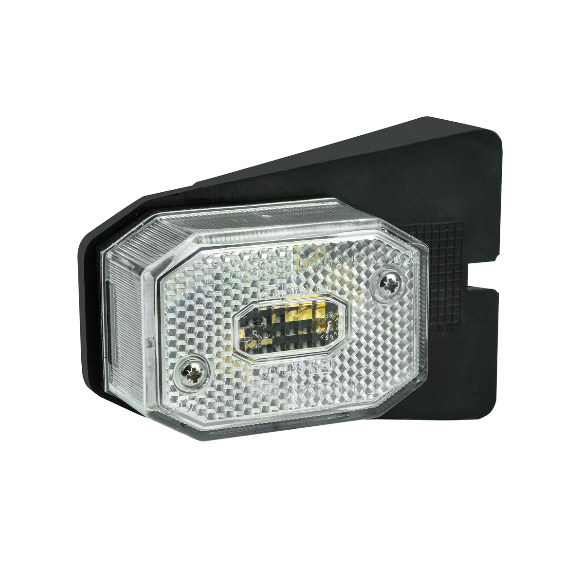 LAS 10122 Begrenzungsleuchte weiß mit Halter Bild 1