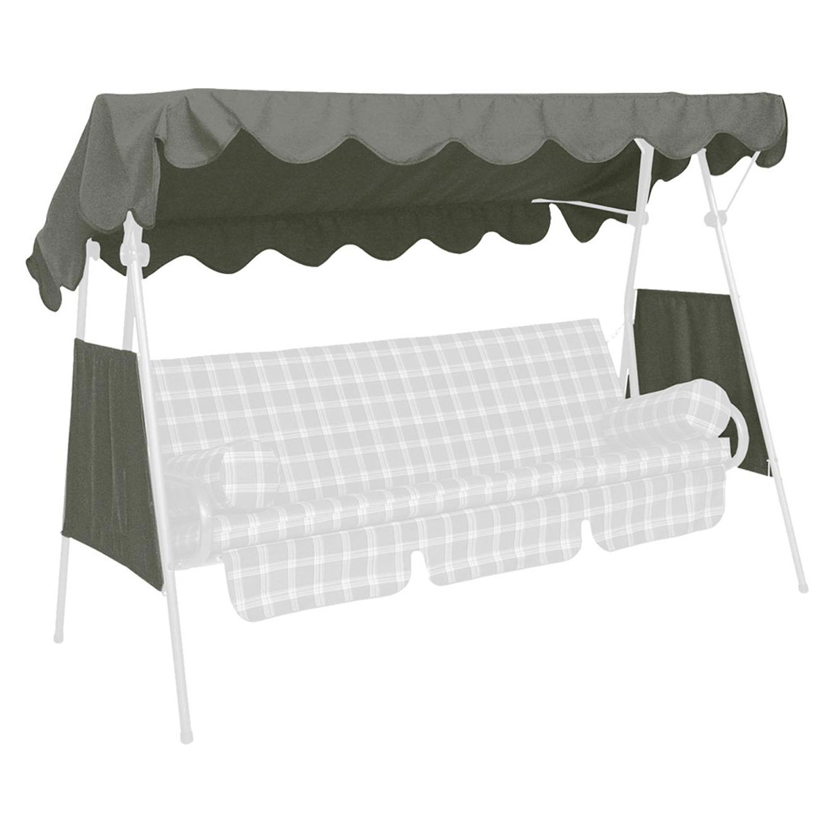 Angerer Freizeitmöbel GmbH Sonnendach „Swingtex“ 200x120 cm, dunkelgrau Bild 1