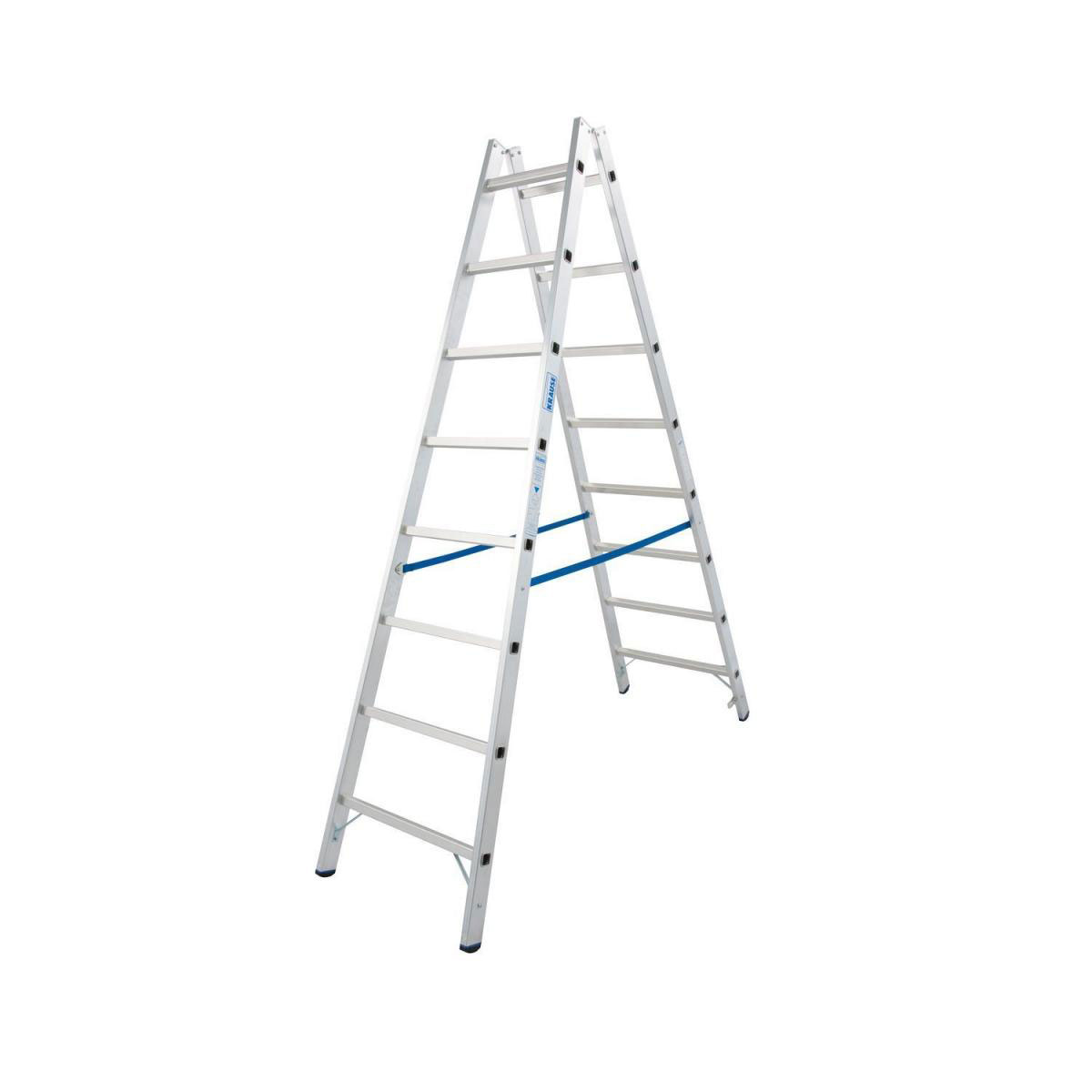 Krause Sprossen-Doppelleiter Stabilo 2 x 8 Sprossen