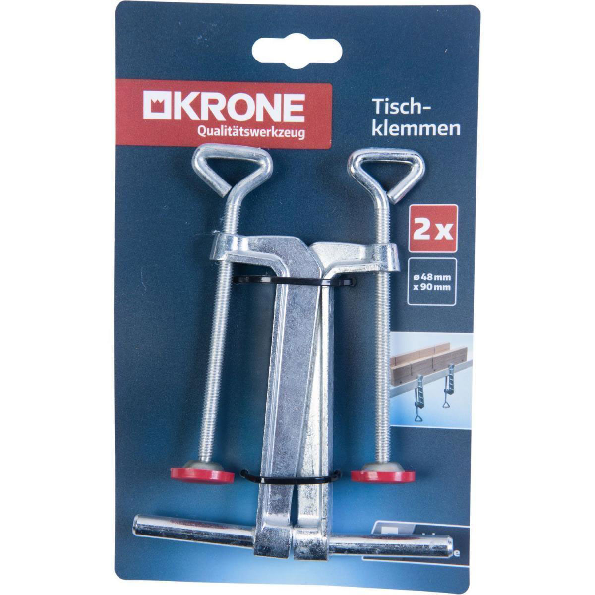 Krone Tischklemmen für Spanner 2 Stück
