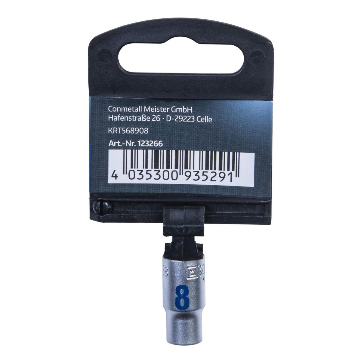 Krone Steckschlüssel 1/4 Zoll TX E8 Bild 3