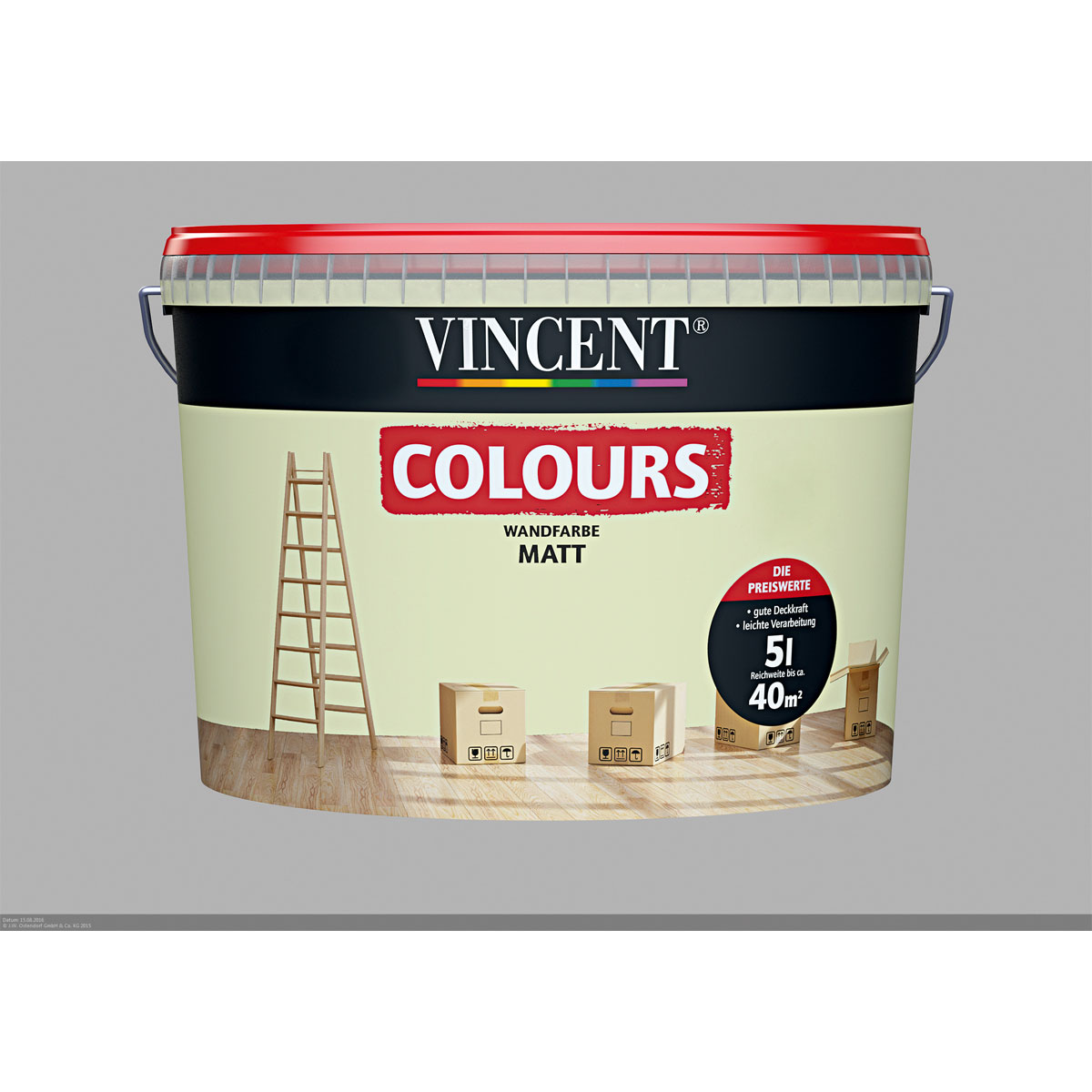 Vincent Wand- und Deckenfarbe Spring 5 L Bild 1