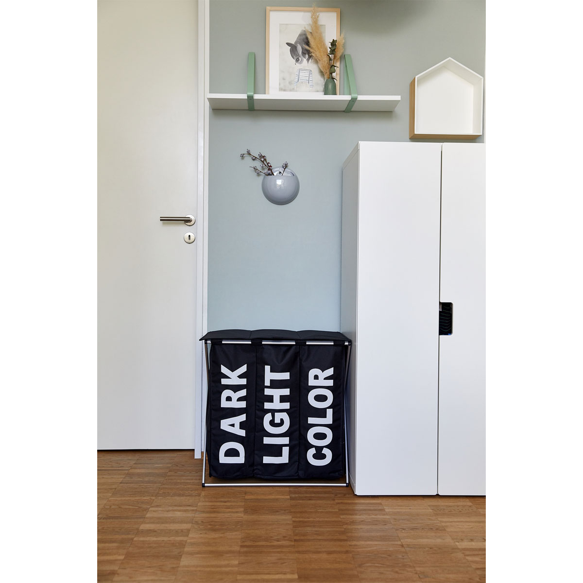 Wenko Wäschesammler Trio schwarz 118 l Bild 8