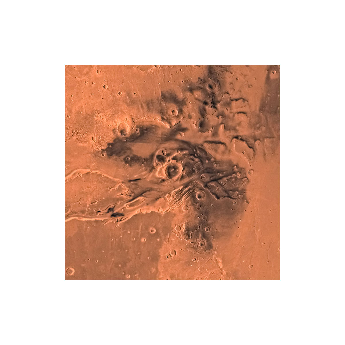 Komar  Selbstklebende Vlies Fototapete rund Mars Durchmesser 125 cm Bild 4