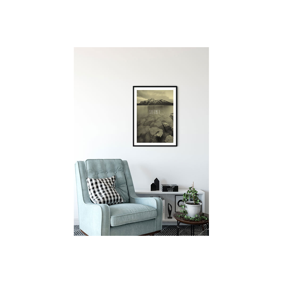 Komar  Wandbild Word Lake Silence Sand 30x40 cm Bild 3