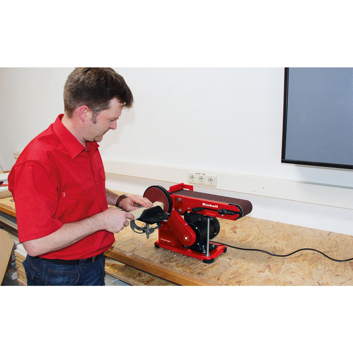 Einhell Stand-Band-Tellerschleifer TC-US 400 Bild 4