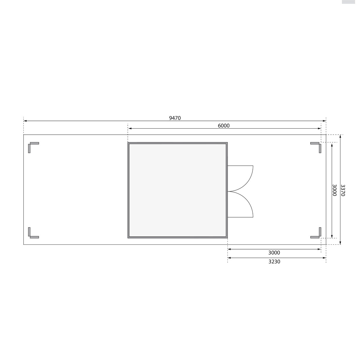 Karibu  Blockbohlenhaus Theres 7 naturbelassen mit 2 Dachausbauelementen Bild 8