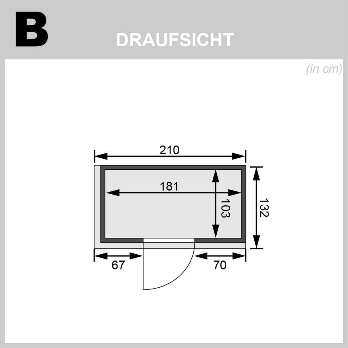 Karibu Variado Fronteinstieg ohne Zubehör mit Kranz Energiespartür Bild 4
