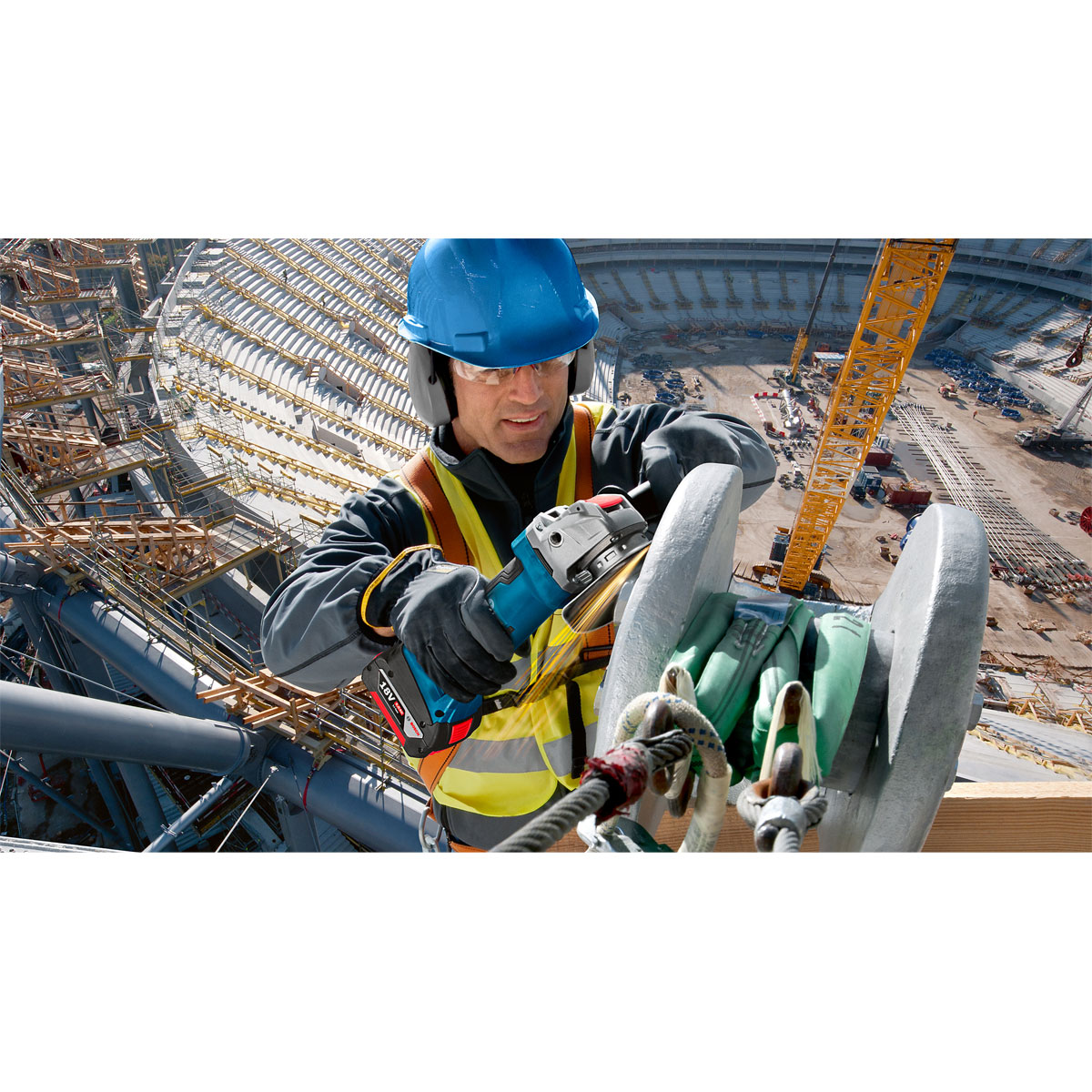 Bosch Professional  Winkelschleifer GWX 18V-8 solo Bild 2