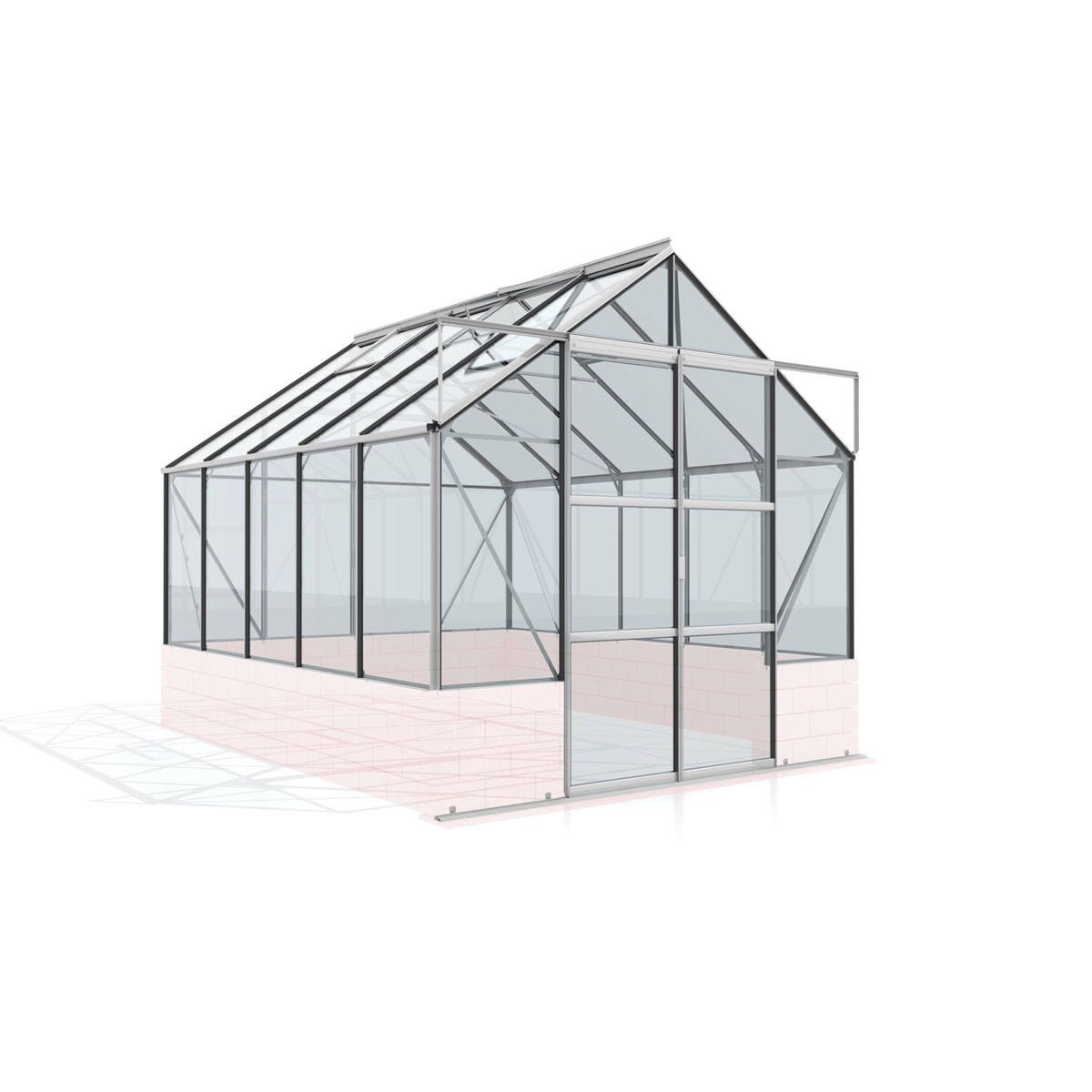 Vitavia Gewächshaus Cassandra 8300 8,3m² silber Bild 2